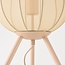 Bordlampe Solva med lyst beige tekstil