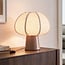 Bordlampe Myrna med linnedskærm - gråbrun