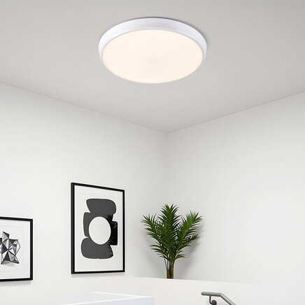 Plafond i hvid Ø35,2 cm med justerbar farvetemperatur