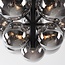 Loftlampe Decora med 12 lyskilder - røgfarvet glas