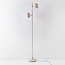 Gulvlampe Iki med to justerbare spots - beige, integreret LED