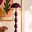 Design gulvlampe Mura burgundy i metal