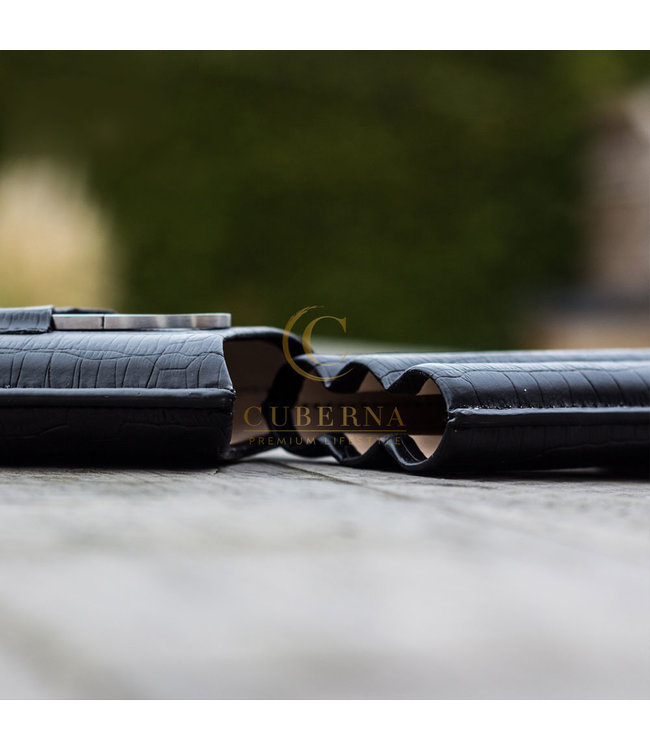 Krokodilleder Zigarrenetui Dundee inkl. Schneider