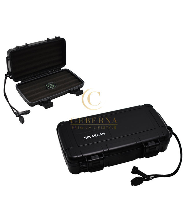 Reisehumidor schwarz 5 Zigarren