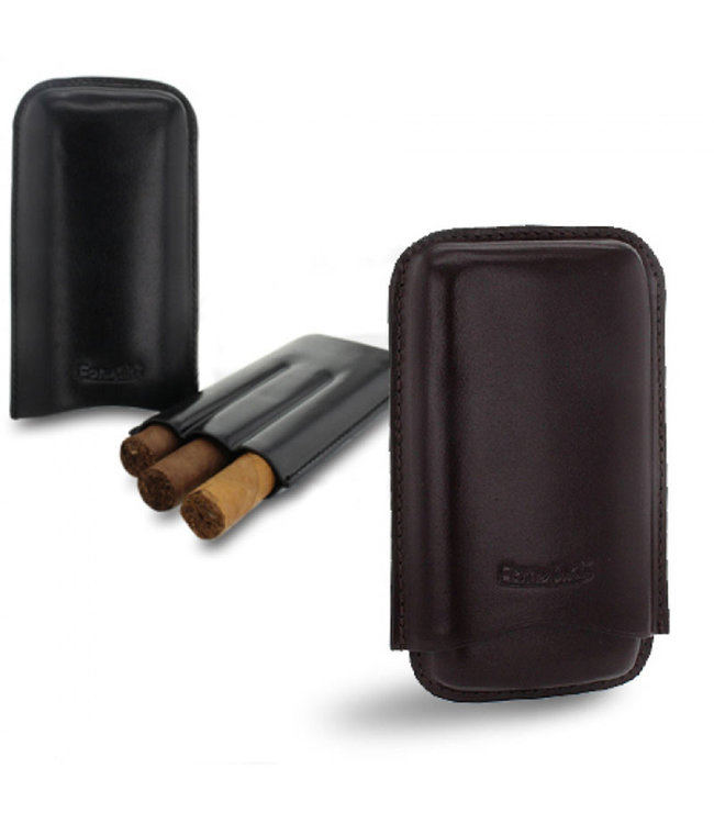 Zigarrenetui Ruben braunes Leder Corona's