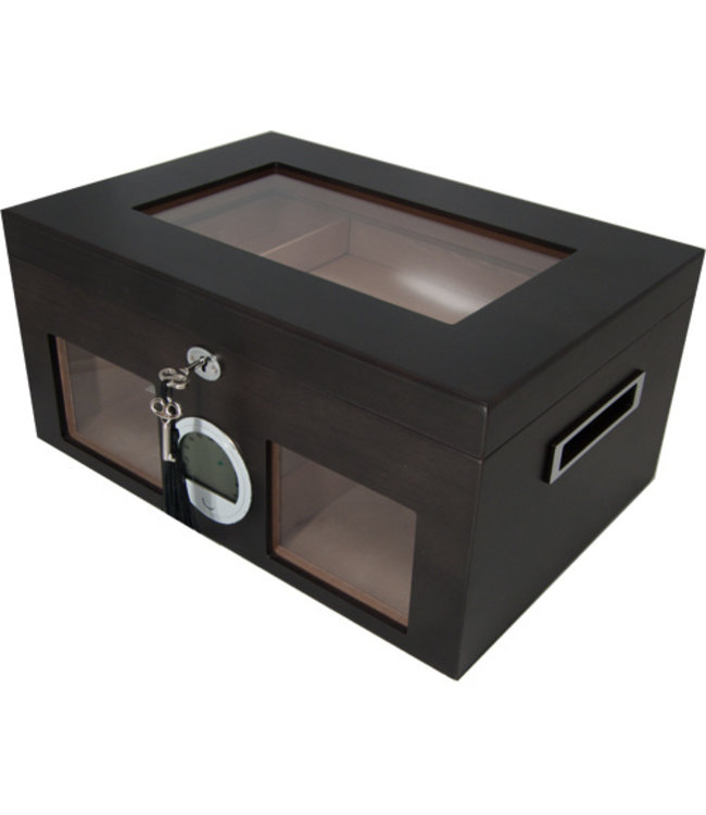 Humidor Braun Digital mit Fenster