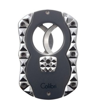 Zigarrenschneider Colibri Quasar Double cut schwarz - chrome