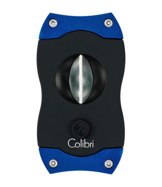 Zigarrenschneider Colibri V-Cut schwarz - blau