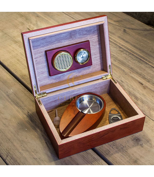 Humidor Mahagoni Set