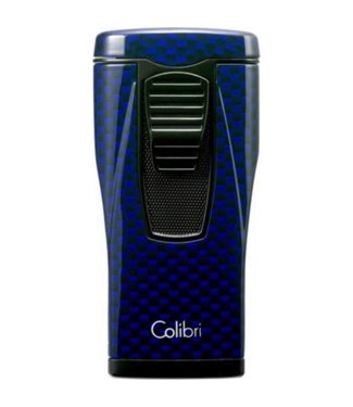 Feuerzeug  Colibri Monaco carbon blau