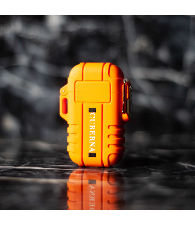 Cuberna Wasserdichtes Elektrisches Lichtbogen Feuerzeug USB Aufladbar Orange
