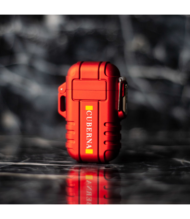 Cuberna Wasserdichtes Elektrisches Lichtbogen Feuerzeug USB Aufladbar Rot