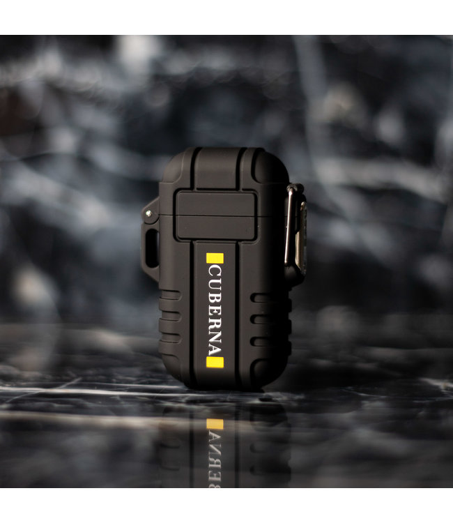 Cuberna Wasserdichtes Elektrisches Lichtbogen Feuerzeug USB Aufladbar Schwarz