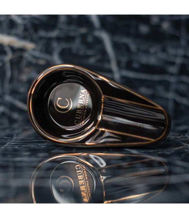 Zigarrenaschenbecher Cuberna Keramik schwarz