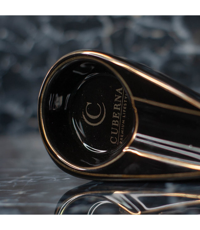 Zigarrenaschenbecher Cuberna Keramik schwarz