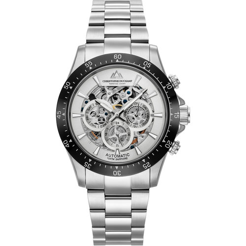 Christophe Duchamp Christophe Duchamp Grand Mont Automatic - Silver/Black/White Christophe Duchamp Christophe Duchamp Grand Mont Automatic - Silver/Black/White