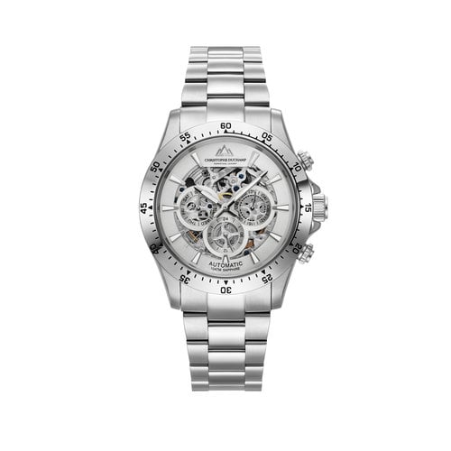 Christophe Duchamp Christophe Duchamp Grand Mont Automatic - Silver/White Christophe Duchamp Christophe Duchamp Grand Mont Automatic - Silver/White