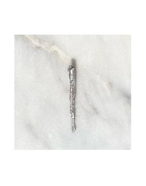 THE POURED BIG EARRING - Silver