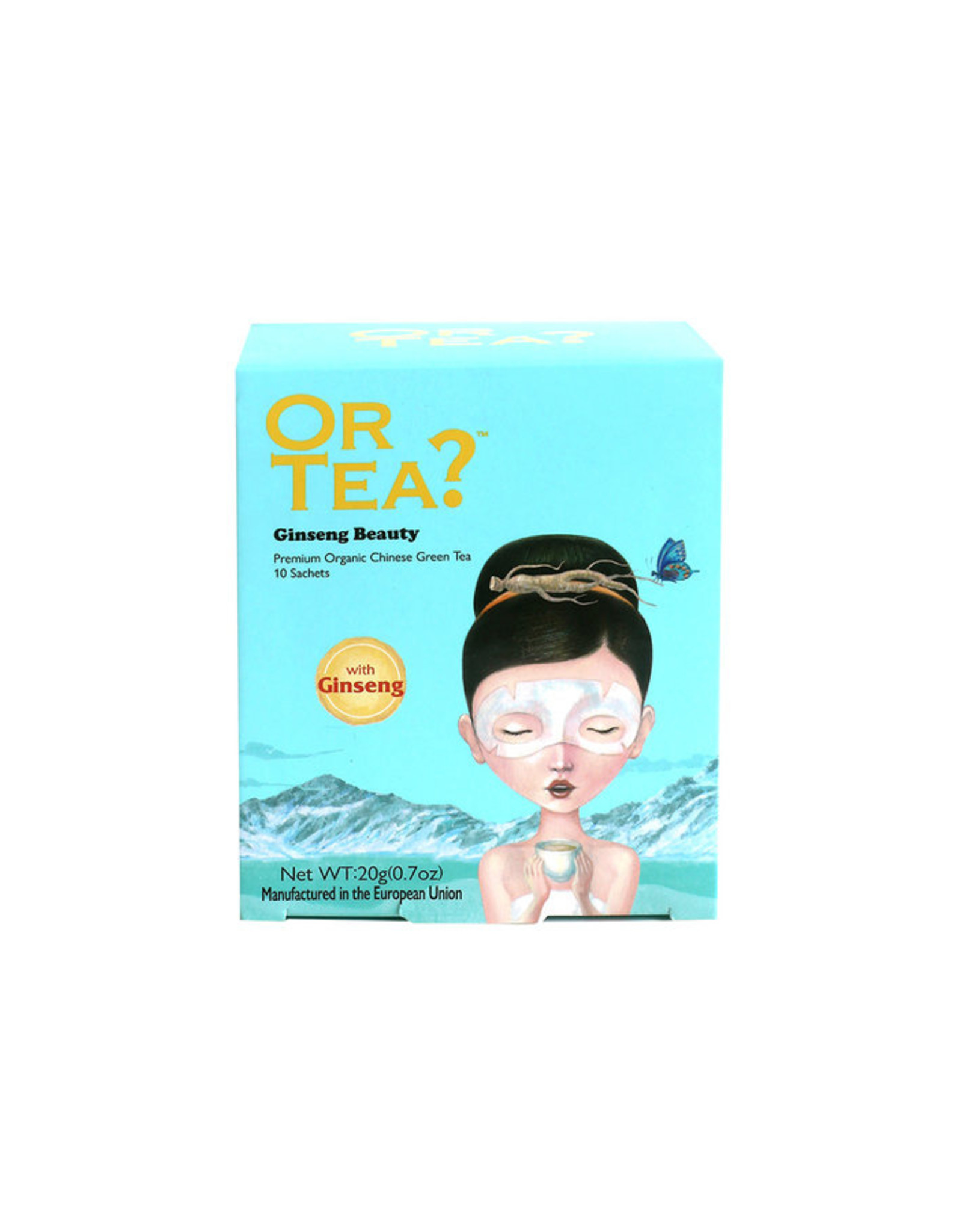 Or Tea? Organic Ginseng Beauty - 10-Sachet Box (Pillow)
