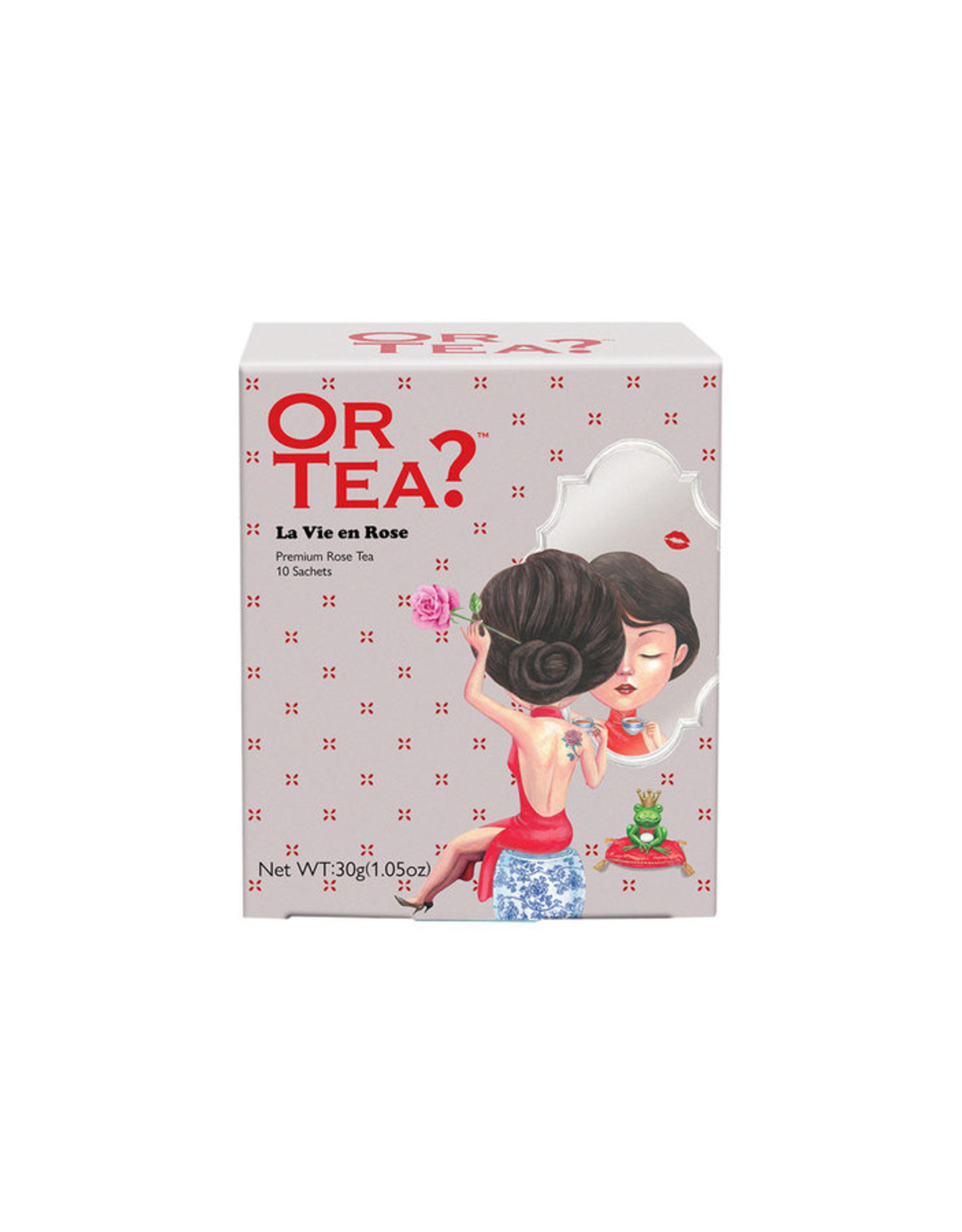 Or Tea? La Vie en Rose - Zwarte thee met roos  - 10-Sachet Box (Pillow)