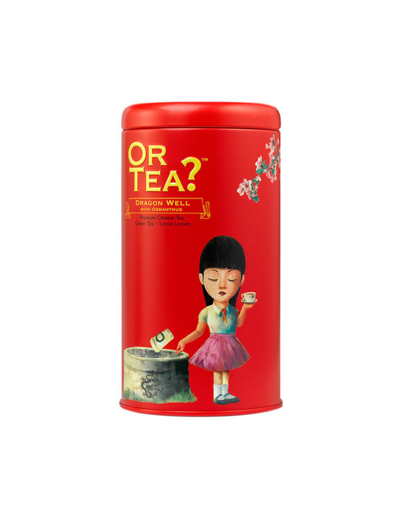 Or Tea? Dragon Well with Osmanthus - Tin Canister