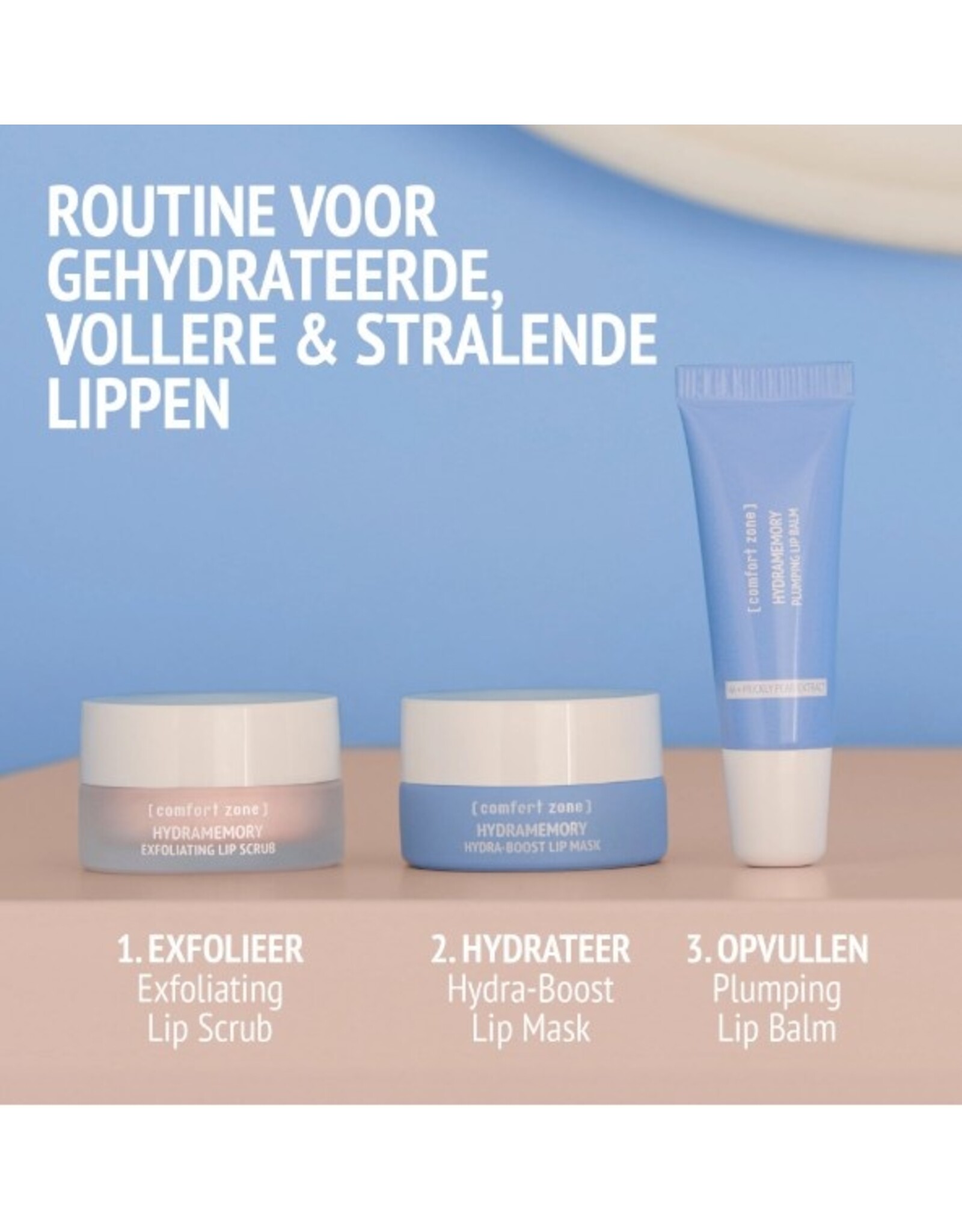 [Comfort Zone] Hydramemory LipTrio Lippenritueel in drie stappen