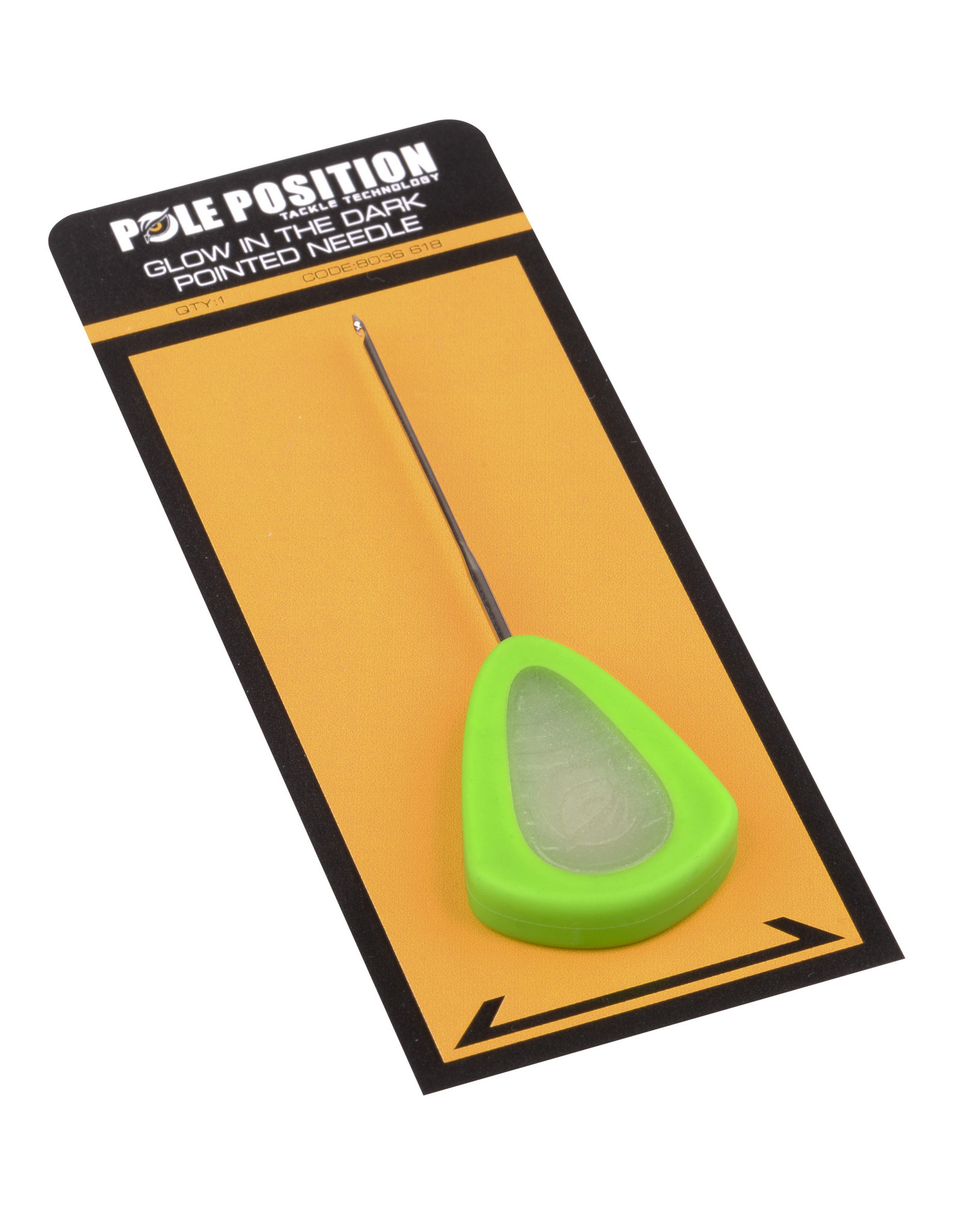 Pole position GLOW IN THE DARK POINTED NEEDLE GREEN