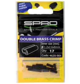 Spro MATTE BLACK W-BRASS CRIMP # 1.2X2.6XL8