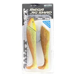 Spro Mega jig shad 20cm 275gr orange/chart