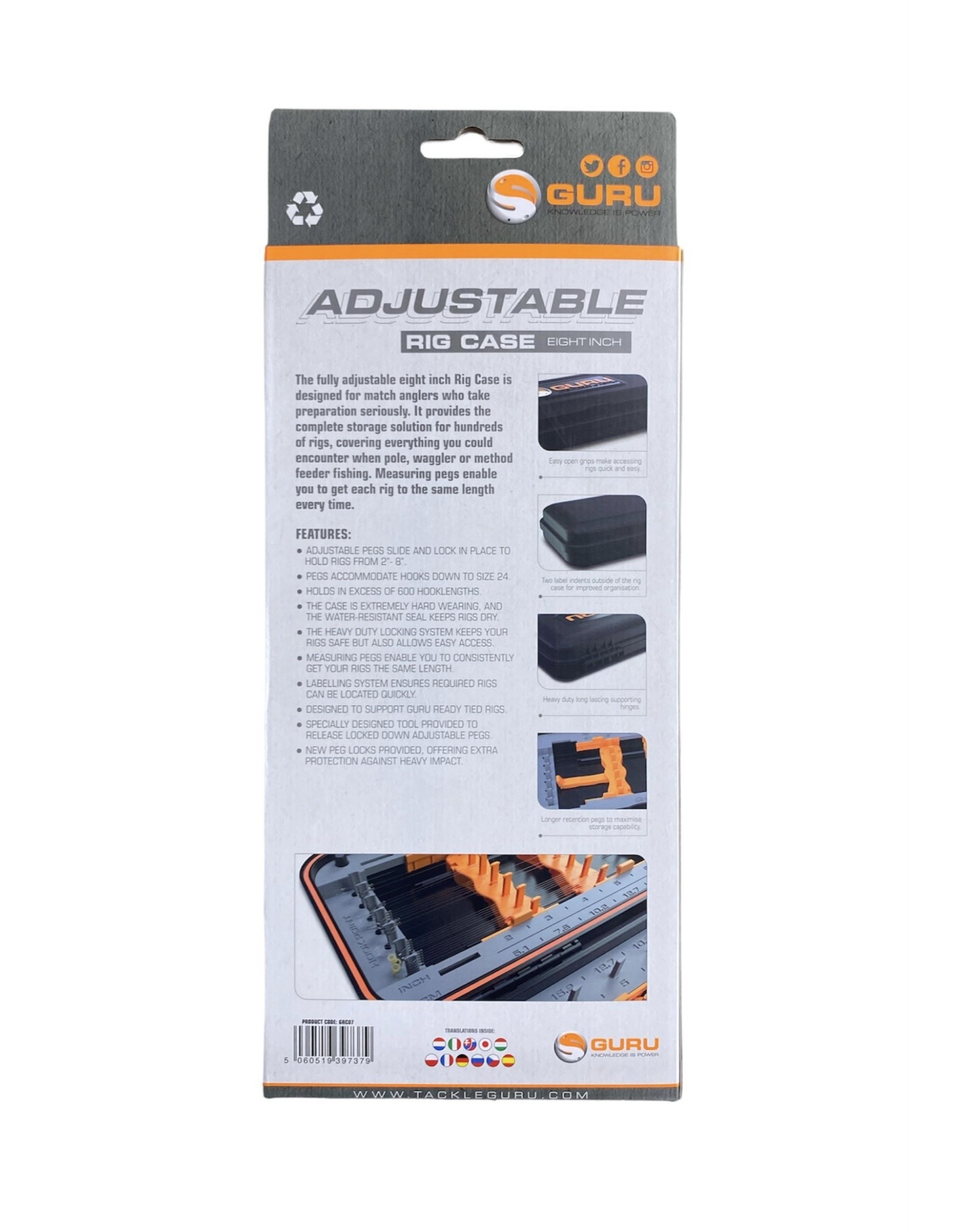 GURU Adjustable rig case 8 inch (20cm)