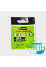 FUN FISHING Hameçons Pellets XT1 (Palette sans Ardillon) x10