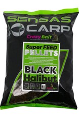 Sensas SUPER FEED PELLETS BLACK HALIBUT 6MM