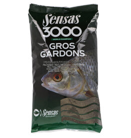Sensas 3000 GROS GARDONS FIJN GEMALEN ZWART 1KG