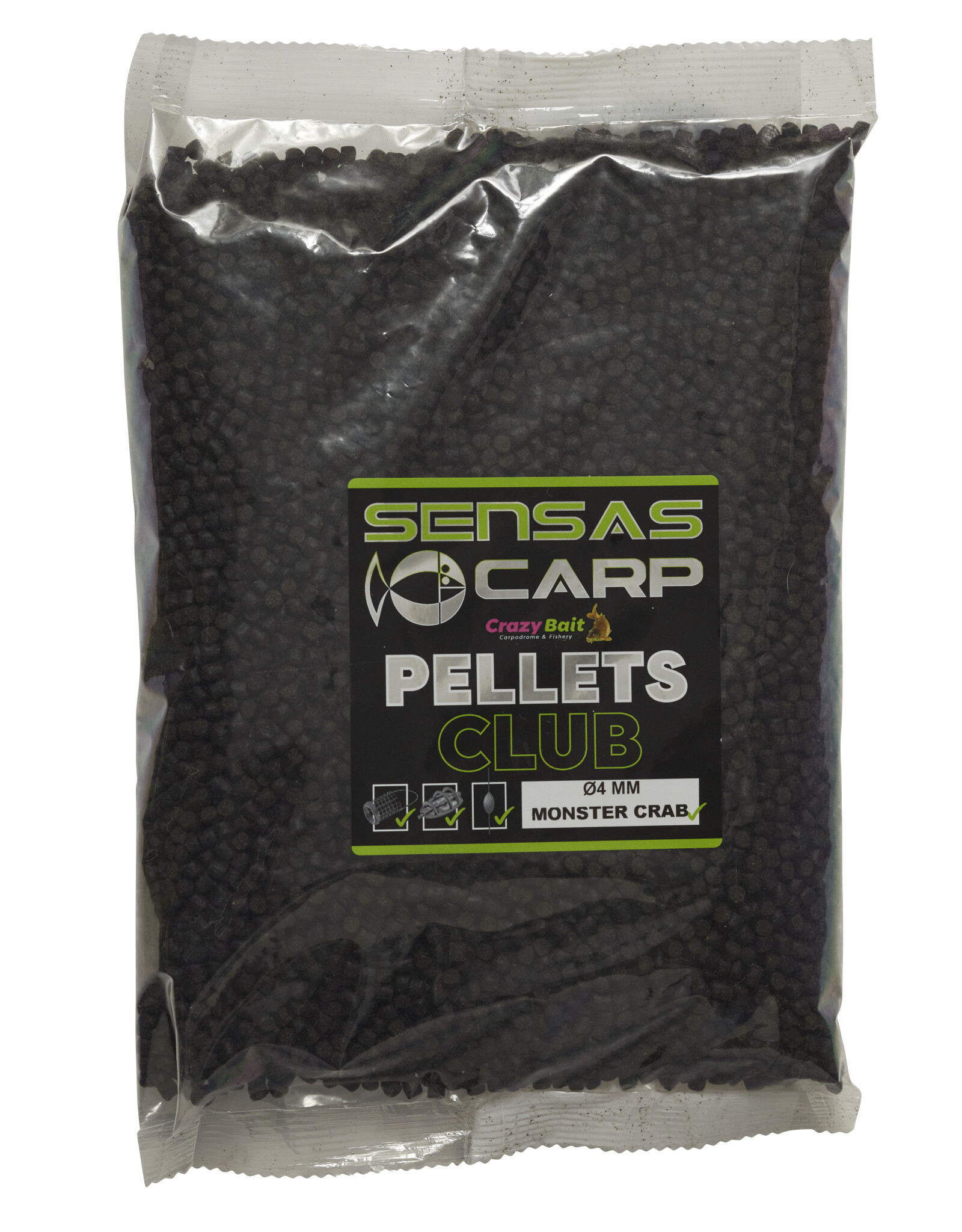 Sensas PELLETS CLUB MONSTER CRABE 4MM - 1KG