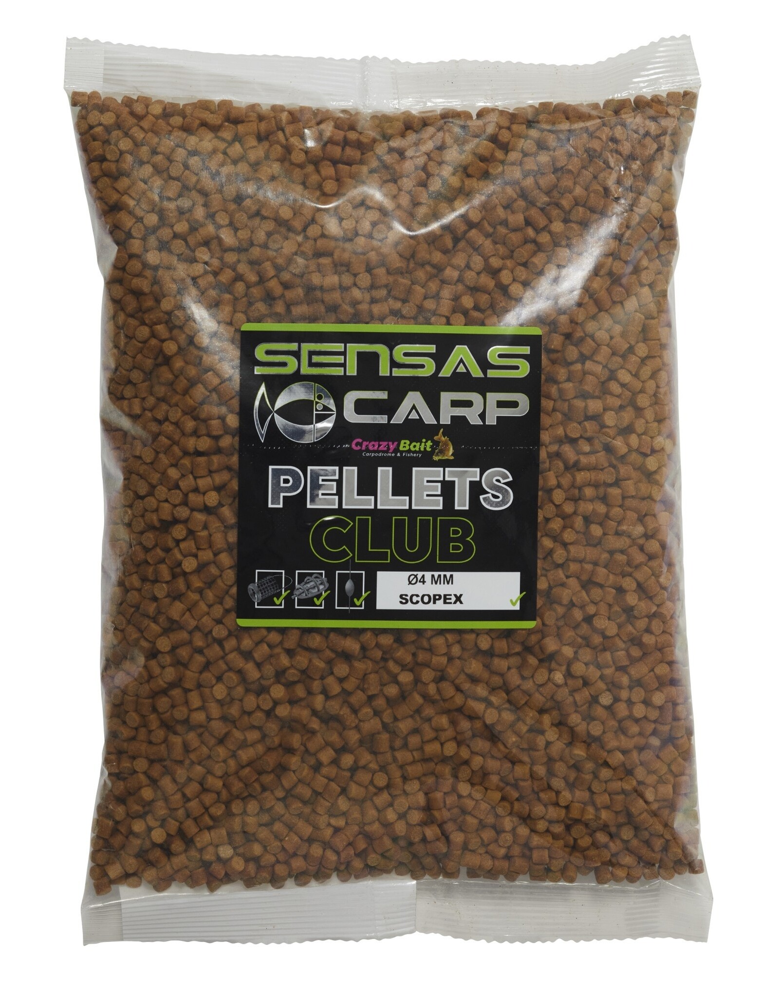 Sensas PELLETS CLUB SCOPEX 4MM - 1KG