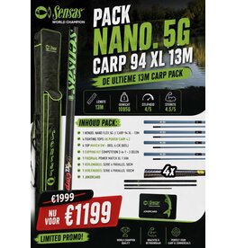 Sensas PACK NANO. 5G // CARP 94 XL 13M TOP 5