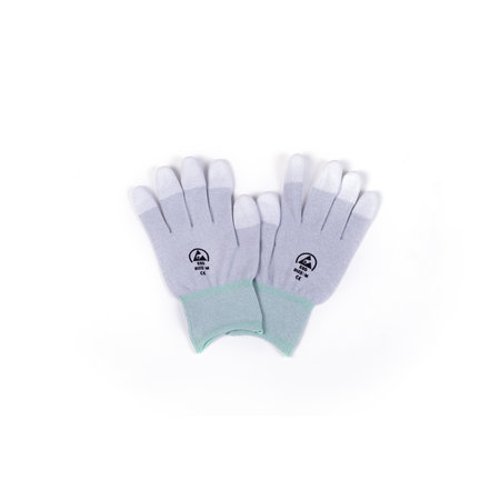 White label ESD Gloves with coated Fingertips, Size M