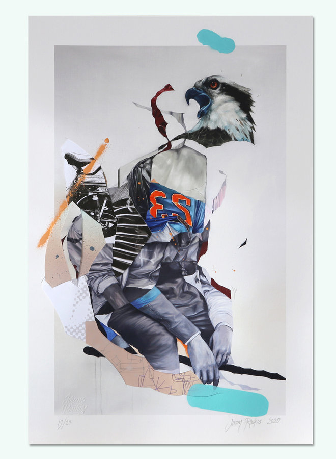 Joram Roukes - Osprey hand finished print