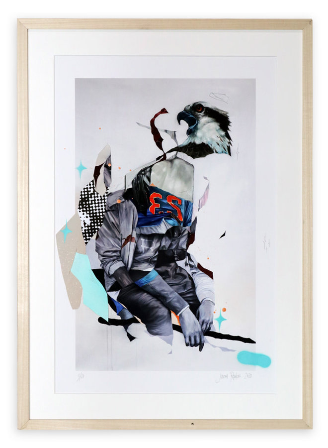 Joram Roukes - Osprey hand finished print