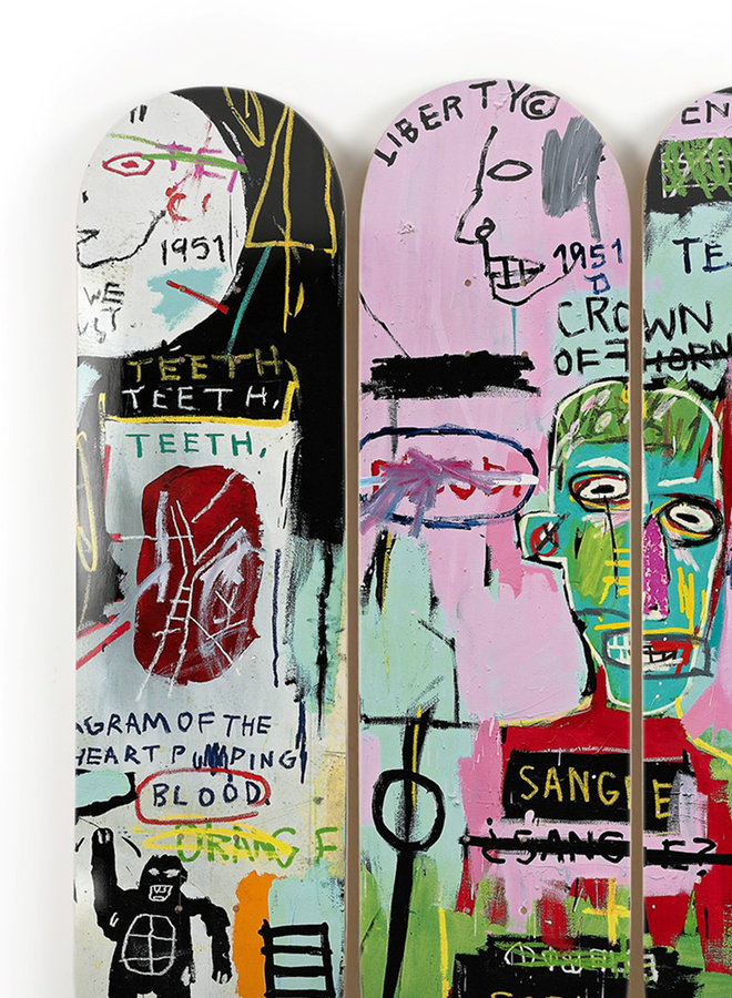 Skate decks - In Italian (Jean Michel Basquiat)