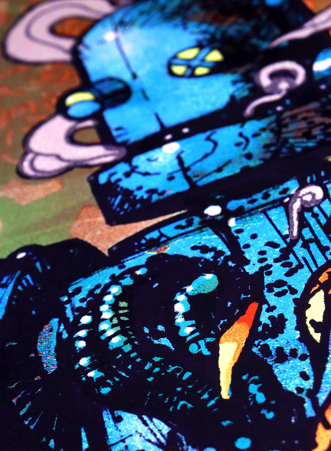 Lean Frizzera - Giuseppe Dynamo Robot Print Blue, 2023