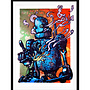 Lean Frizzera - Giuseppe Dynamo Robot Print Blue, 2023