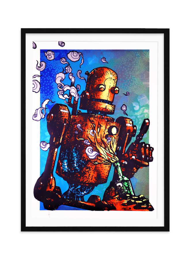 Lean Frizzera - Giuseppe Dynamo Robot Print Red, 2023