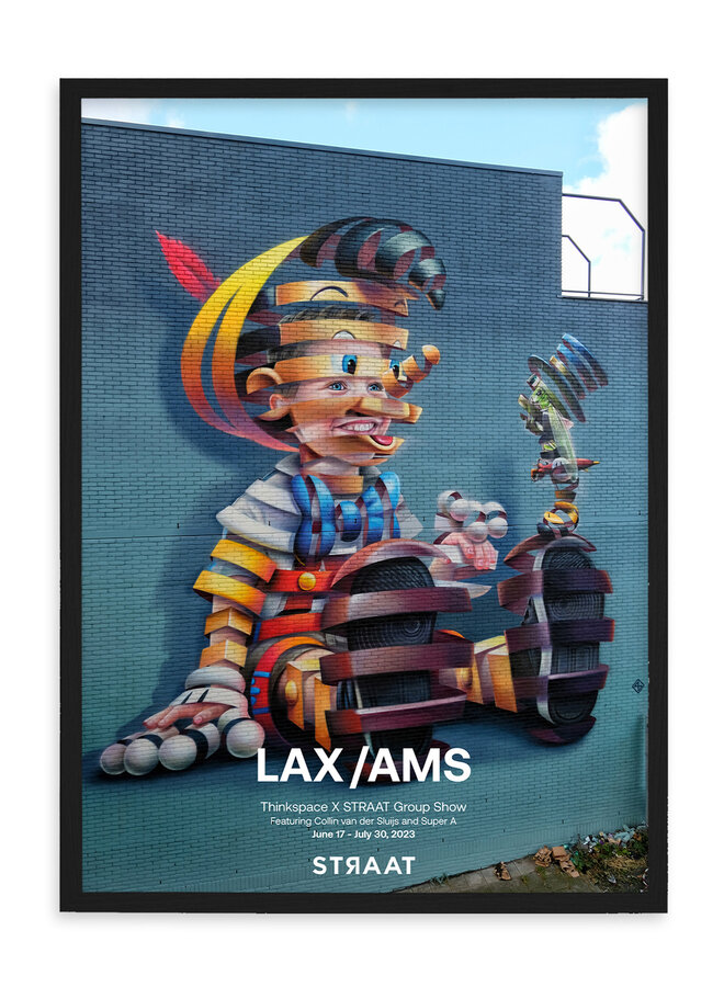 LAX / AMS Exhibition poster, 2023