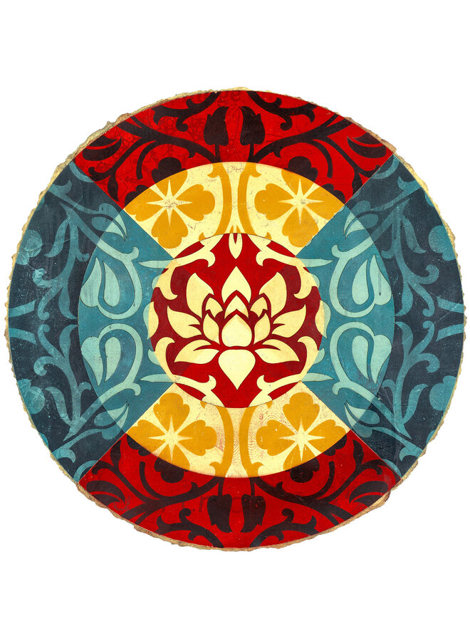 Shepard Fairey - Floral Target 2