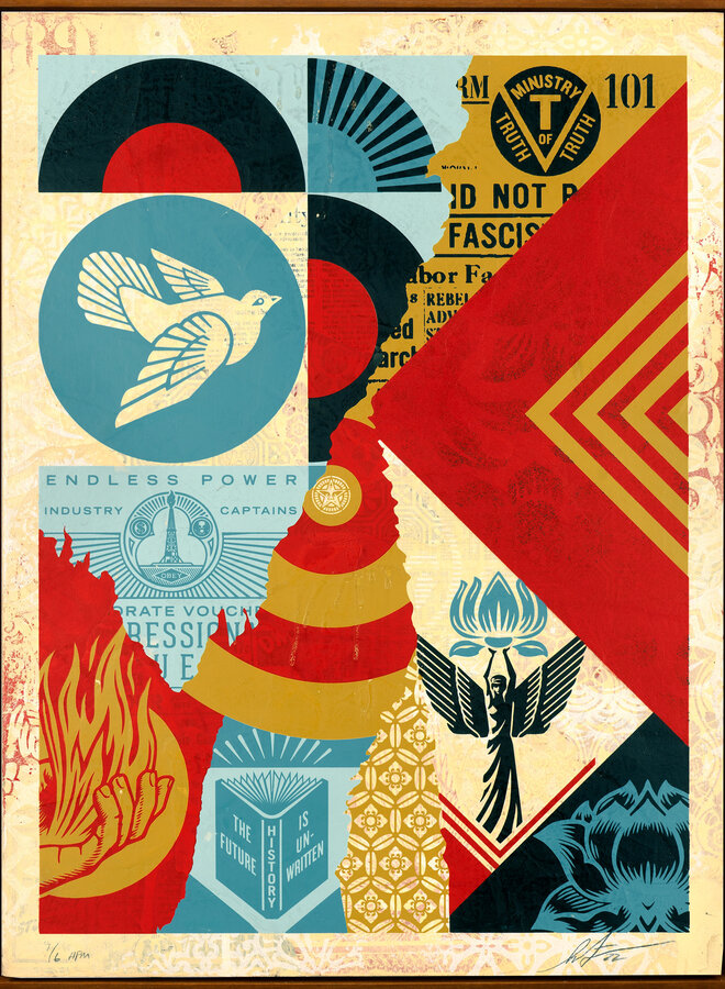 Shepard Fairey - The Future is Unwritten Collage 6/6