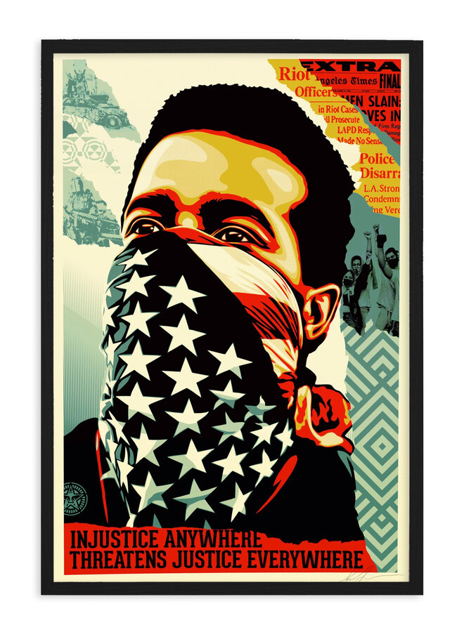 Shepard Fairey - American Rage, signed offset lithograph