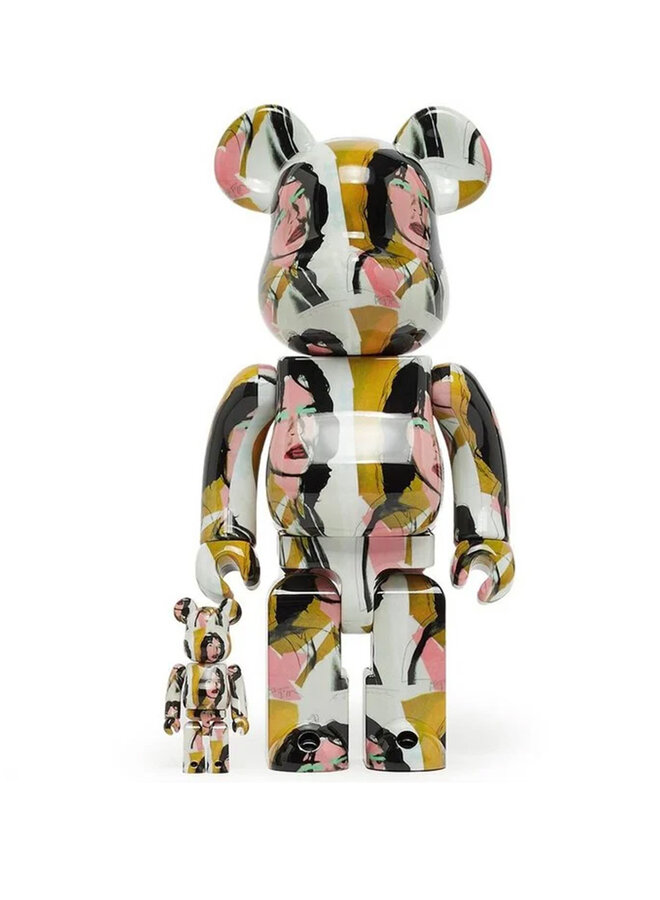 400% & 100% Bearbrick Set - Andy Warhol: Mick Jagger