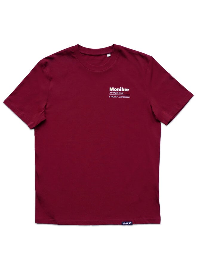 Moniker X STRAAT Exhibition T-Shirt - Burgundy