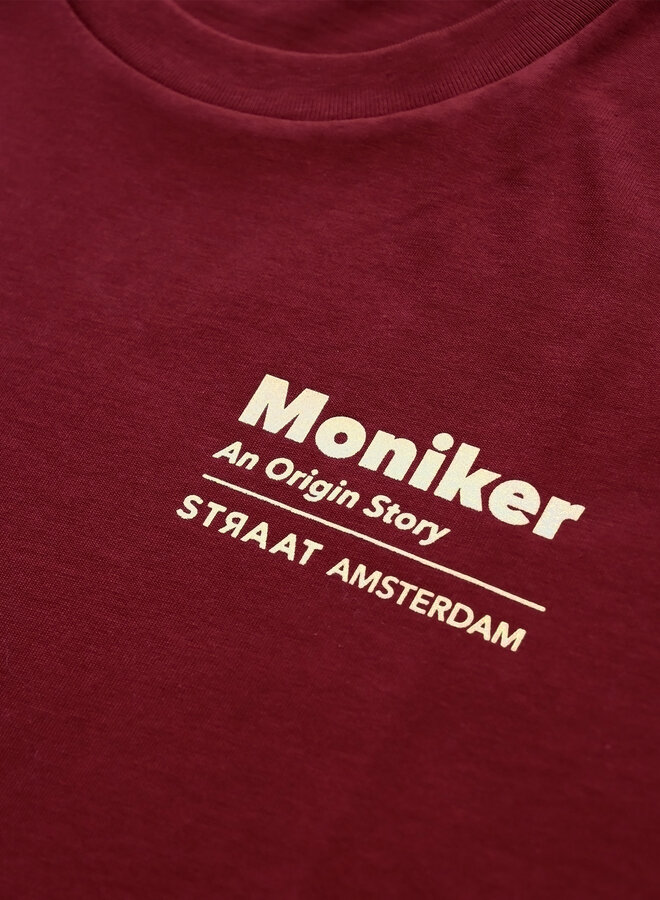Moniker X STRAAT Exhibition Unisex T-Shirt - Burgundy